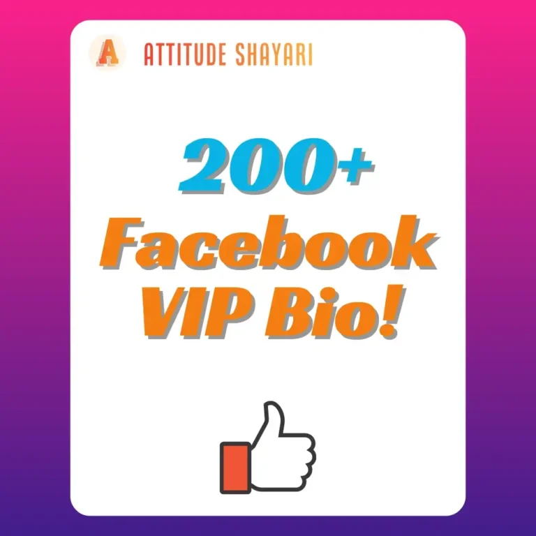 200+ Latest Facebook VIP Bio for Boys & Girls (2024)