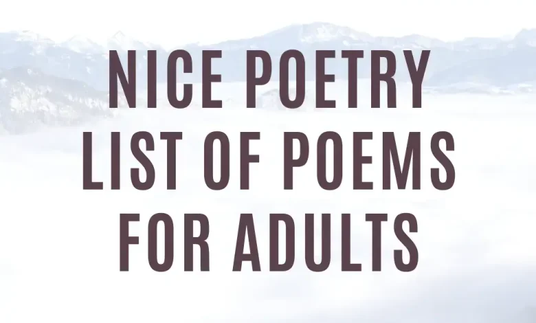 Nice Poetry